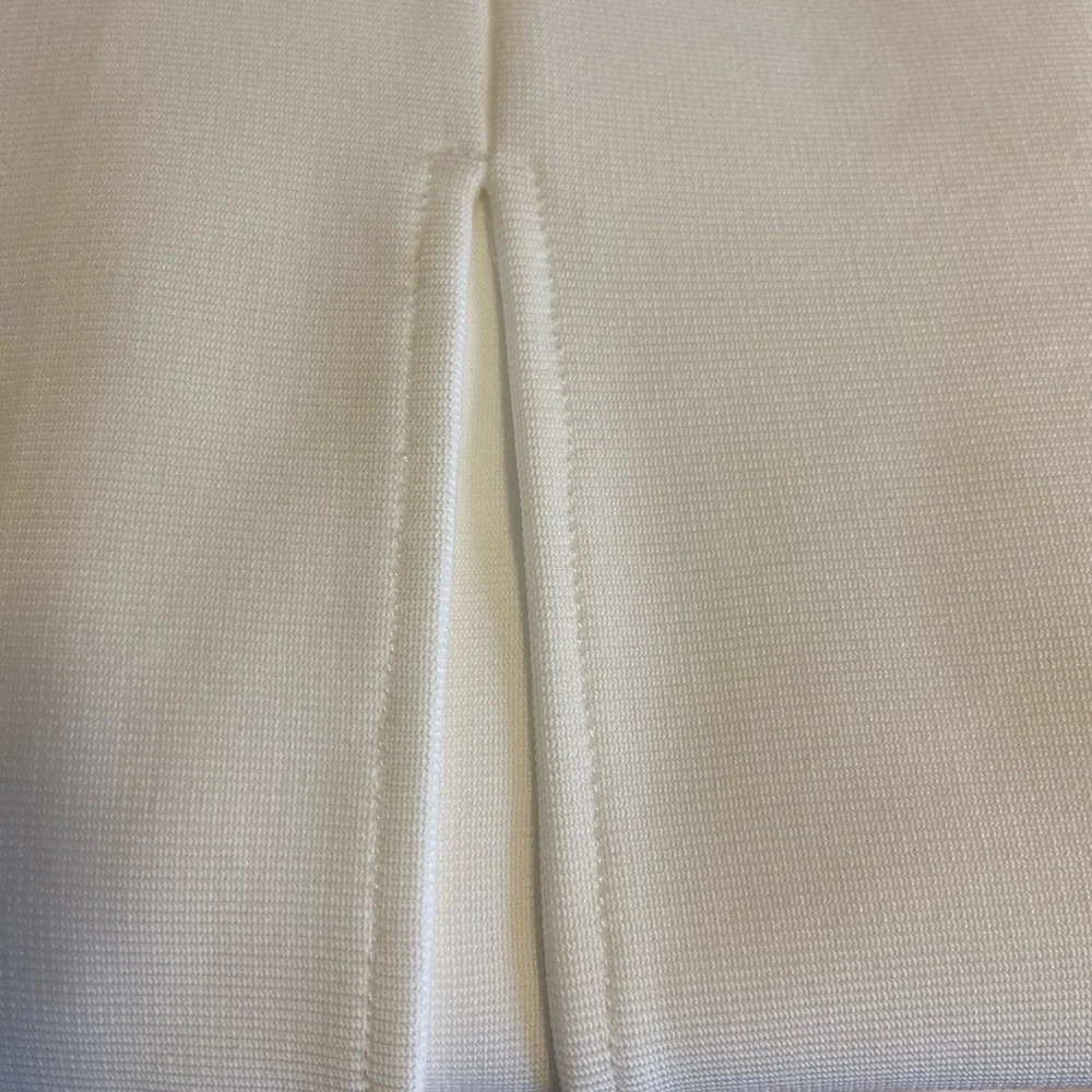 NovaLuxe  Mira Embellished Maxi Gown White Front Slit Strapless Size Large - Picture 14 of 16